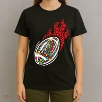 Colorful Football International Dot Day Ball Sport Gift T-Shirt thumb 4