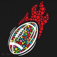 Colorful Football International Dot Day Ball Sport Gift T-Shirt thumb 7