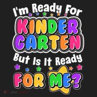 Cute Funny I'm Ready For Kindergarten But Is It Ready For Me Golf Towel thumb 3