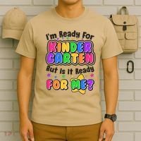Cute Funny I'm Ready For Kindergarten But Is It Ready For Me T-Shirt thumb 6