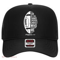 Christian Football I Can Do All Things Philippians 4 13 Gift Hat thumb 0