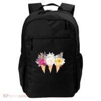Cute Flower Ice Cream Cone Bouquets Backpack thumb 0