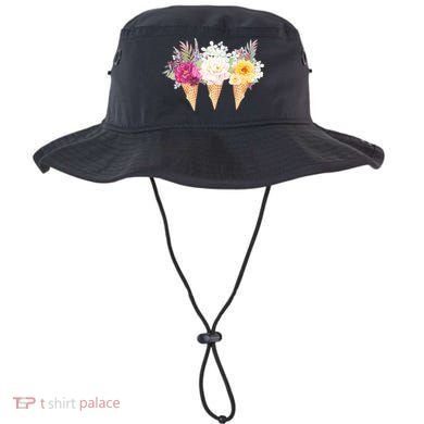 Cute Flower Ice Cream Cone Bouquets Bucket Hat