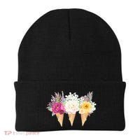 Cute Flower Ice Cream Cone Bouquets Beanie thumb 0
