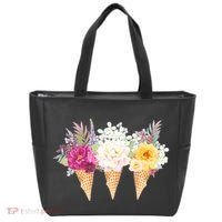 Cute Flower Ice Cream Cone Bouquets Tote Bag thumb 0