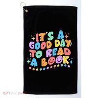 Cute Funny It's A Good Day To Read A Book Golf Towel thumb 0