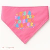 Cute Funny It's A Good Day To Read A Book USA-Made Doggie Bandana thumb 0