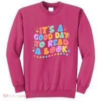 Cute Funny It's A Good Day To Read A Book Sweatshirt thumb 0