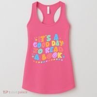 Cute Funny It's A Good Day To Read A Book Women's Tank Top thumb 0