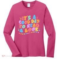 Cute Funny It's A Good Day To Read A Book Women's Long Sleeve Shirt thumb 0