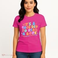Cute Funny It's A Good Day To Read A Book Women's T-Shirt thumb 4