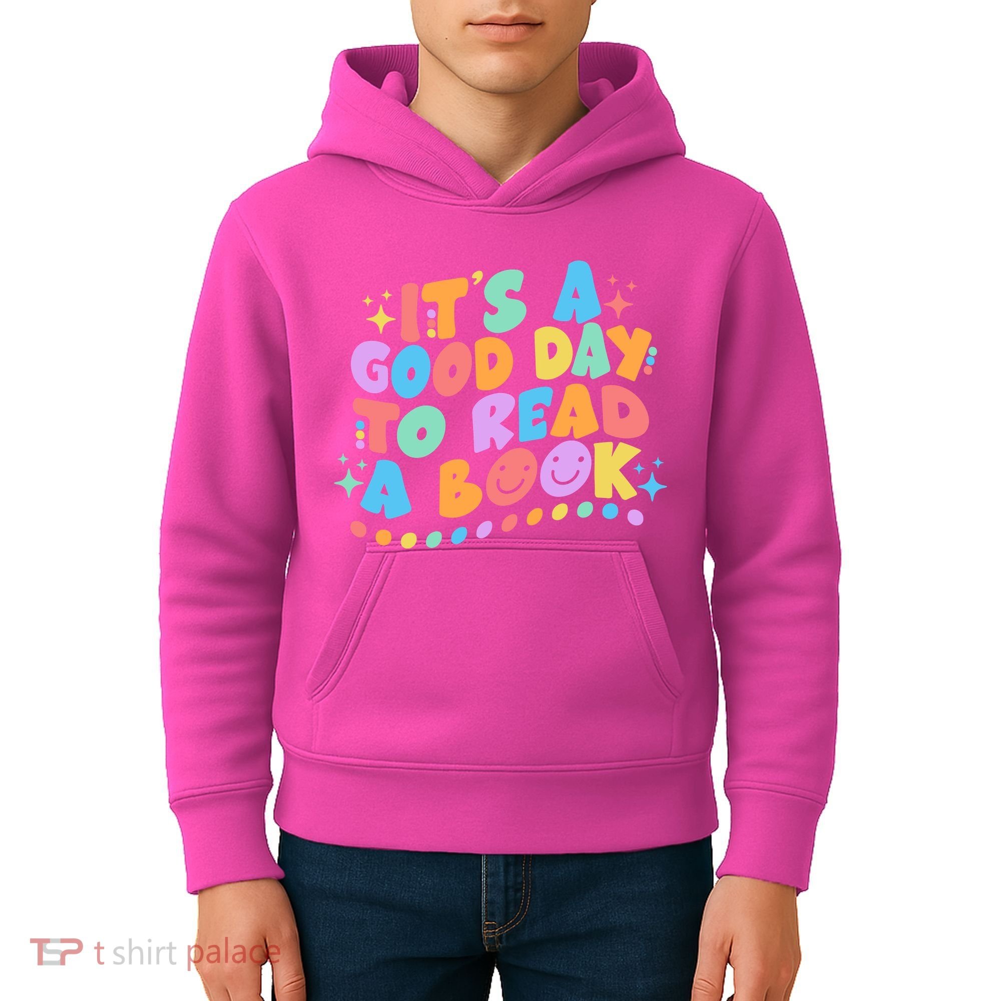 Cute Funny It's A Good Day To Read A Book Kids Hoodie