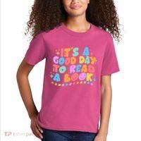 Cute Funny It's A Good Day To Read A Book Kids T-Shirt thumb 2