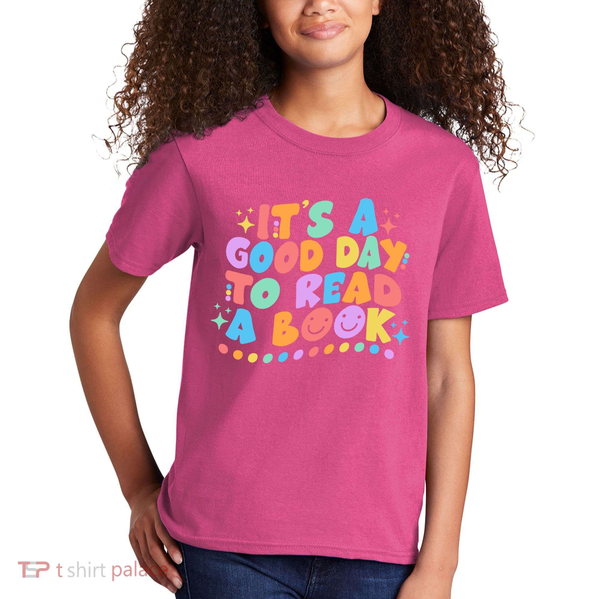 Cute Funny It's A Good Day To Read A Book Kids T-Shirt