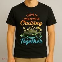 Cruise Family I Love It When We're Cruisin' Together Couple T-Shirt thumb 3