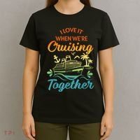 Cruise Family I Love It When We're Cruisin' Together Couple T-Shirt thumb 4