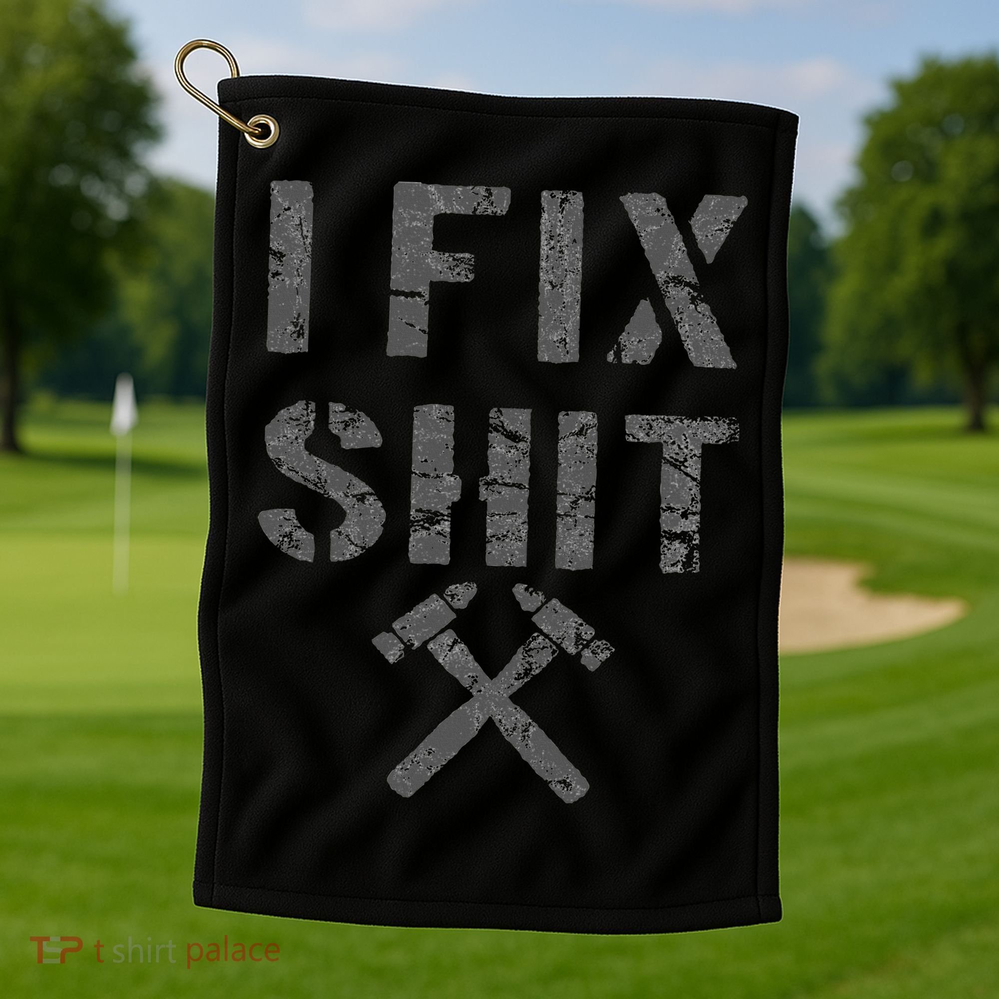 Carpenter Fixer I Fix  Golf Towel