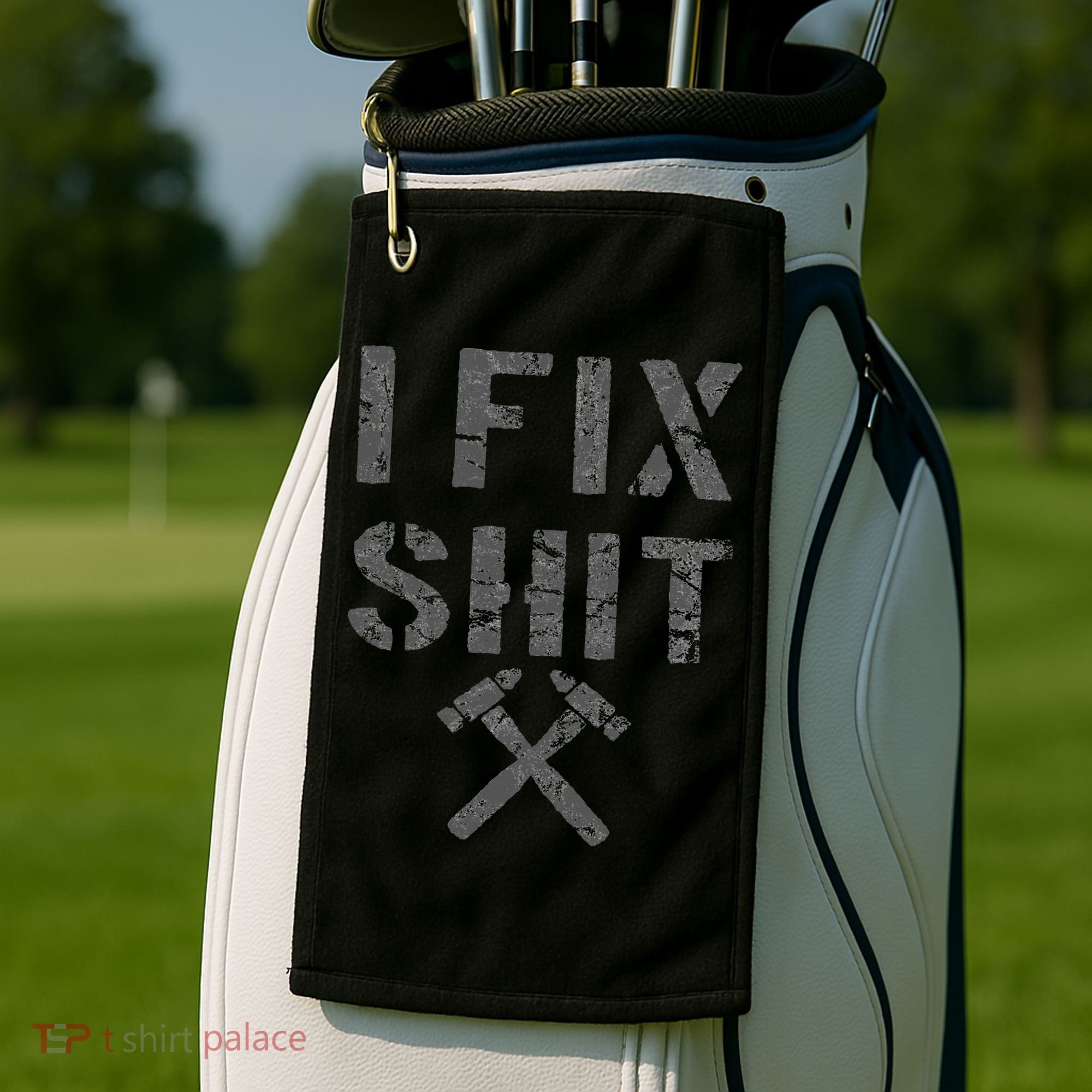 Carpenter Fixer I Fix  Golf Towel