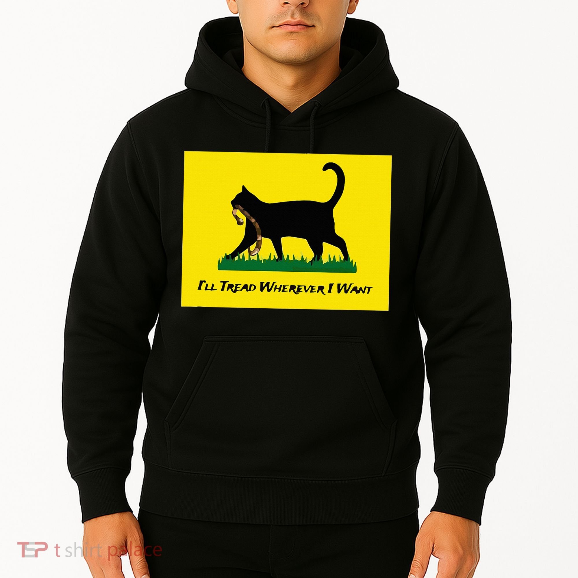 Cat Flag ILl Tread Wherever I Want Hoodie