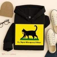 Cat Flag ILl Tread Wherever I Want Hoodie thumb 4