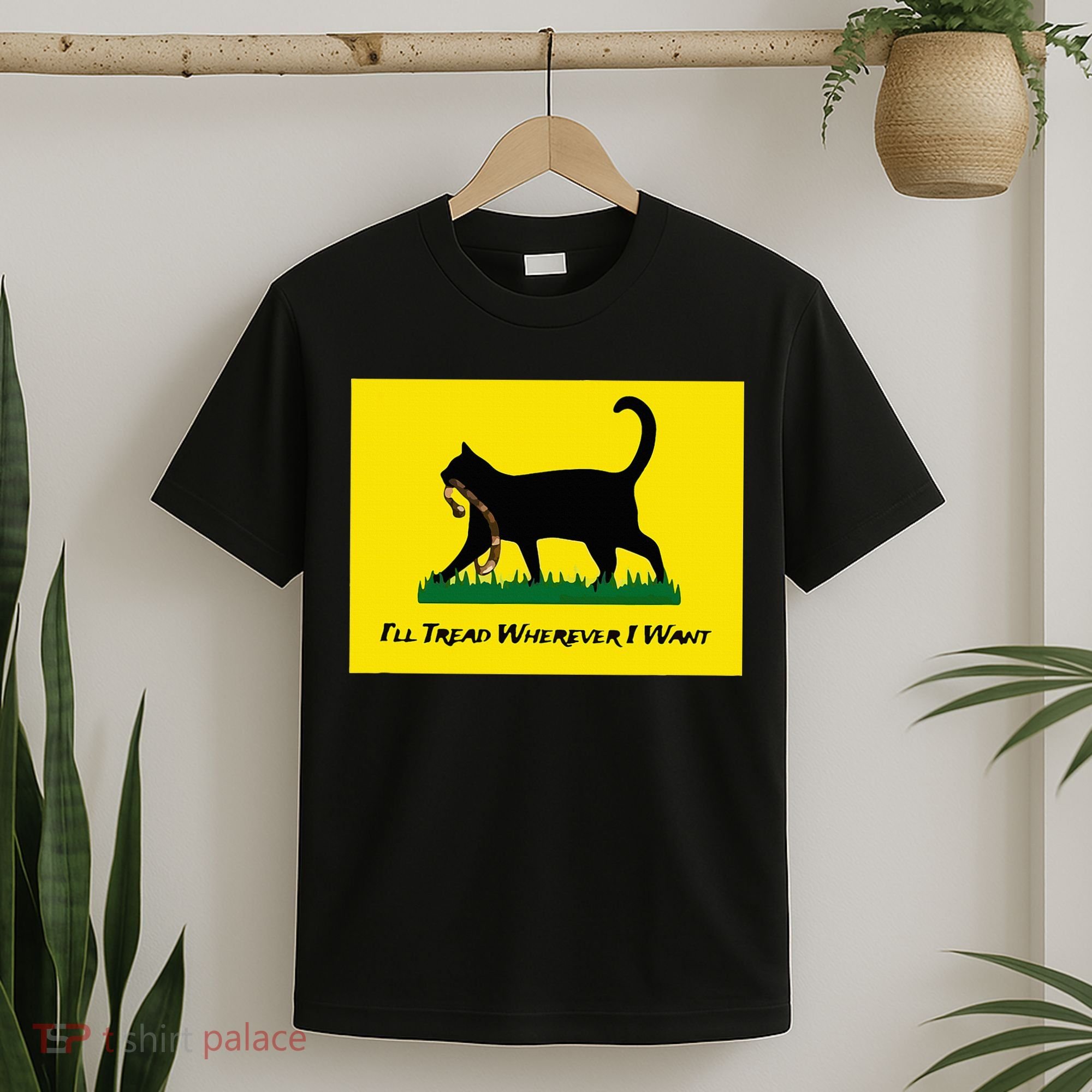 Cat Flag ILl Tread Wherever I Want T-Shirt