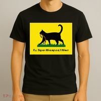 Cat Flag ILl Tread Wherever I Want T-Shirt thumb 3