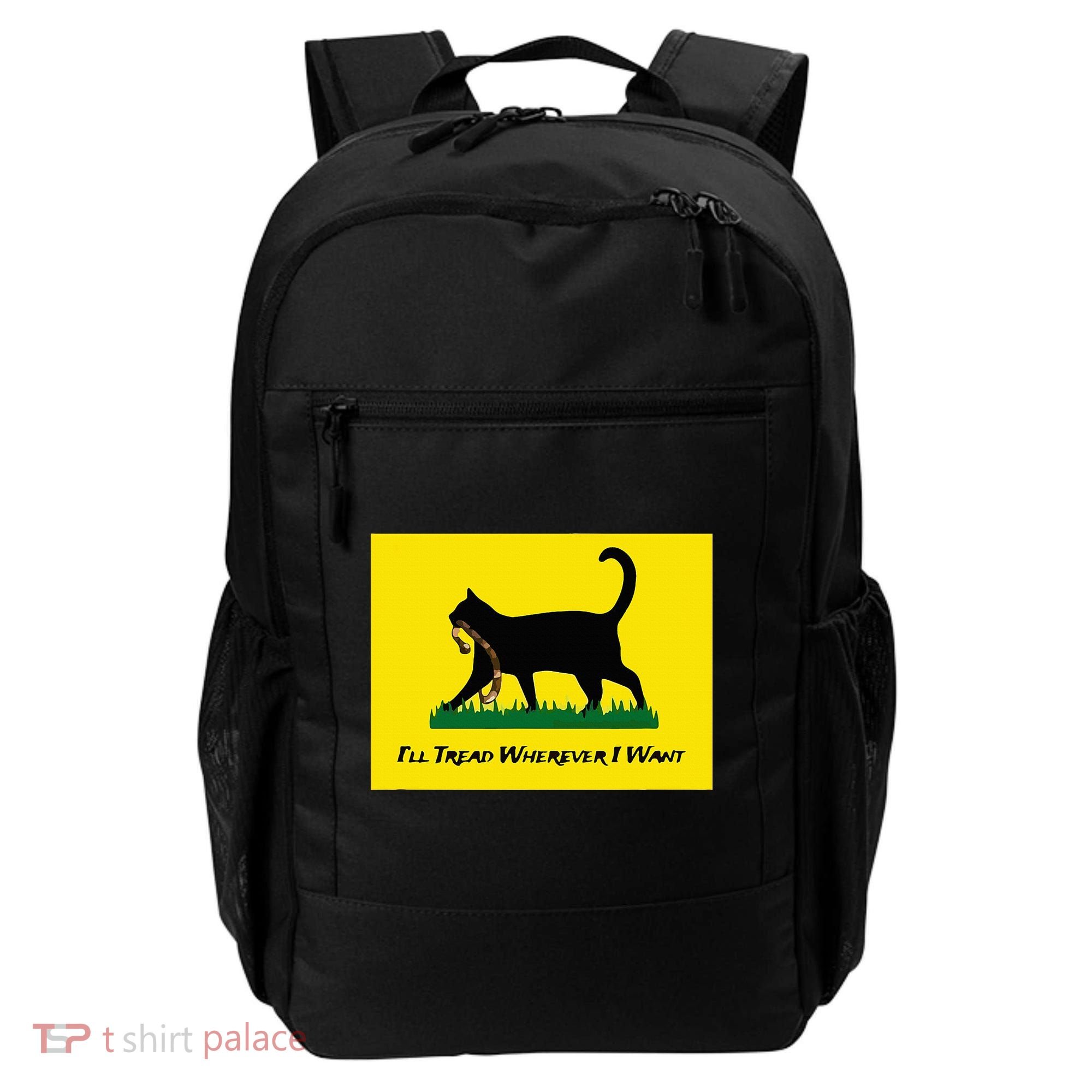 Cat Flag ILl Tread Wherever I Want Backpack