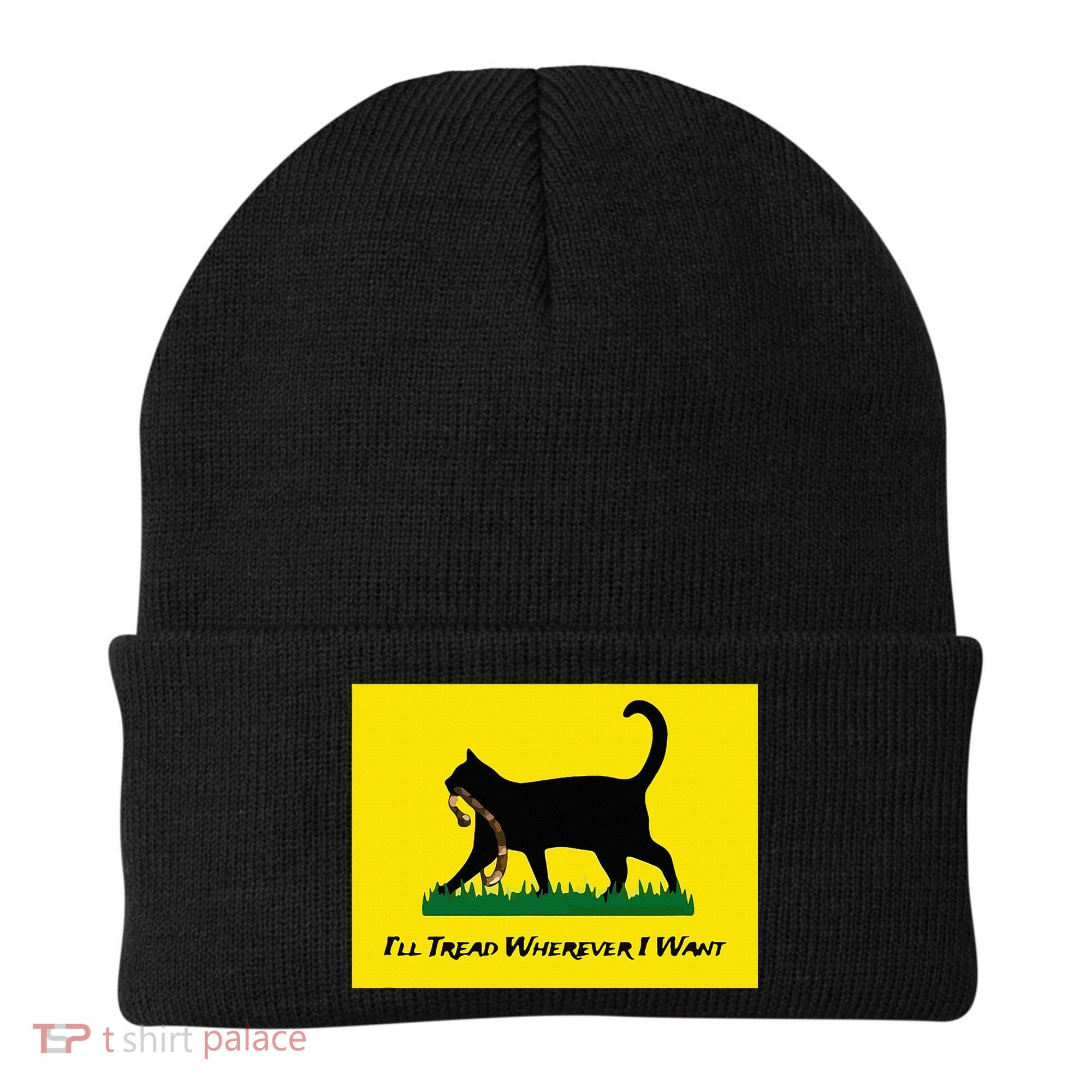 Cat Flag ILl Tread Wherever I Want Beanie