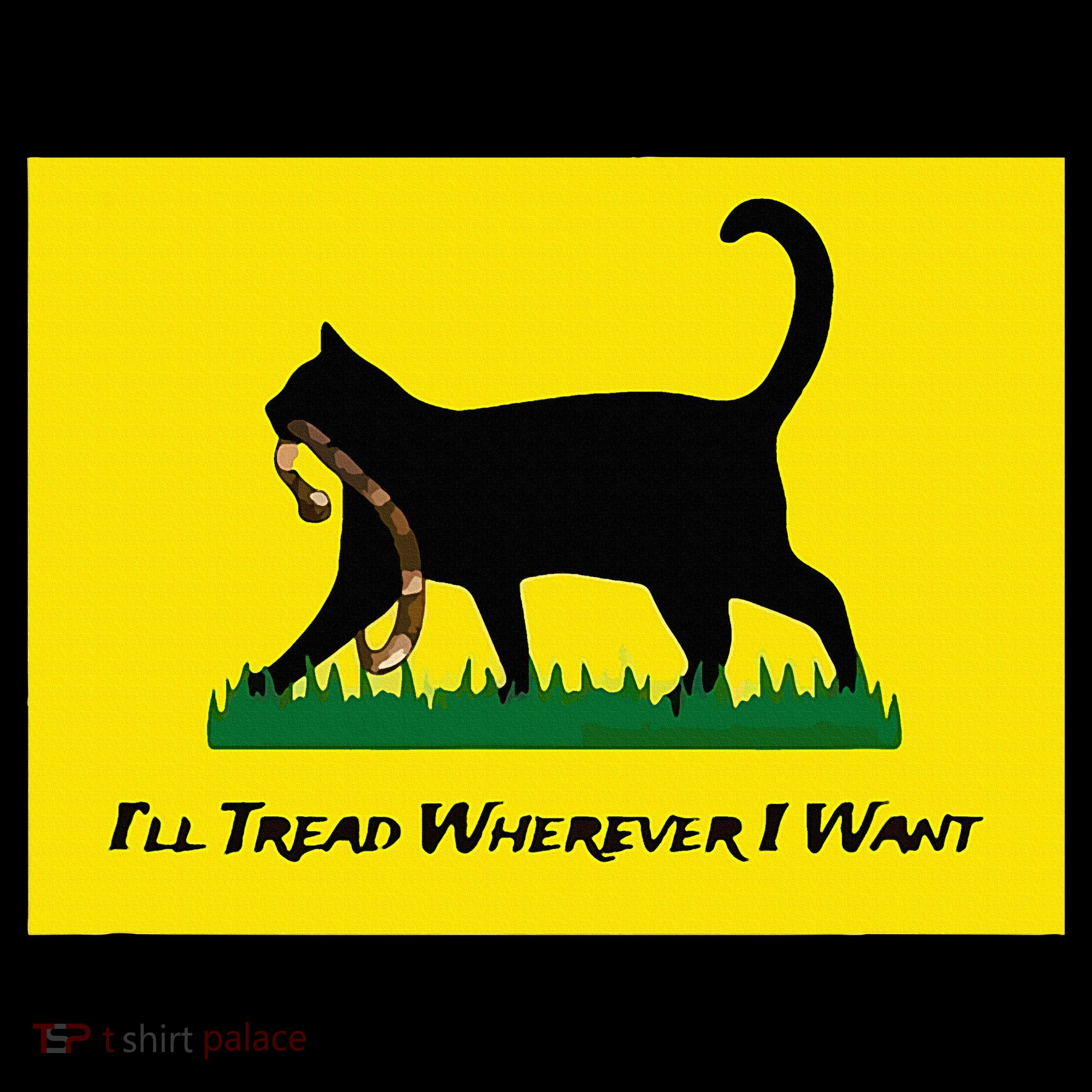Cat Flag ILl Tread Wherever I Want Women's Hoodie
