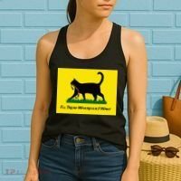 Cat Flag ILl Tread Wherever I Want Women's Tank Top thumb 2