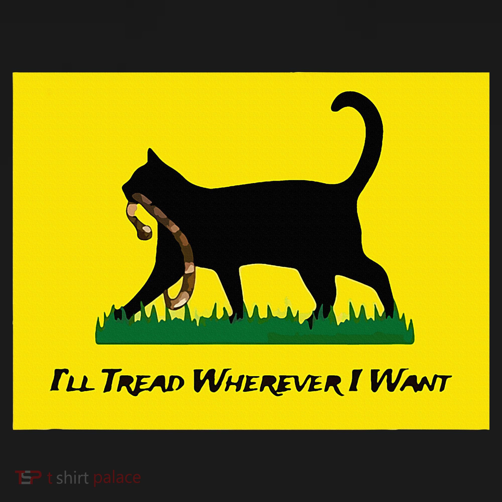 Cat Flag ILl Tread Wherever I Want Women's Tank Top