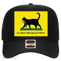 Cat Flag ILl Tread Wherever I Want Hat thumb 0