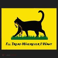 Cat Flag ILl Tread Wherever I Want Hat thumb 2