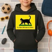 Cat Flag ILl Tread Wherever I Want Kids Hoodie thumb 2