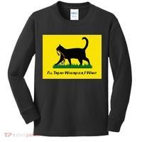 Cat Flag ILl Tread Wherever I Want Kids Long Sleeve Shirt thumb 0