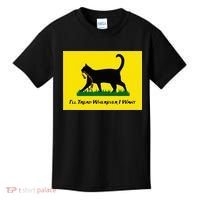 Cat Flag ILl Tread Wherever I Want Kids T-Shirt thumb 0