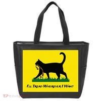 Cat Flag ILl Tread Wherever I Want Tote Bag thumb 0