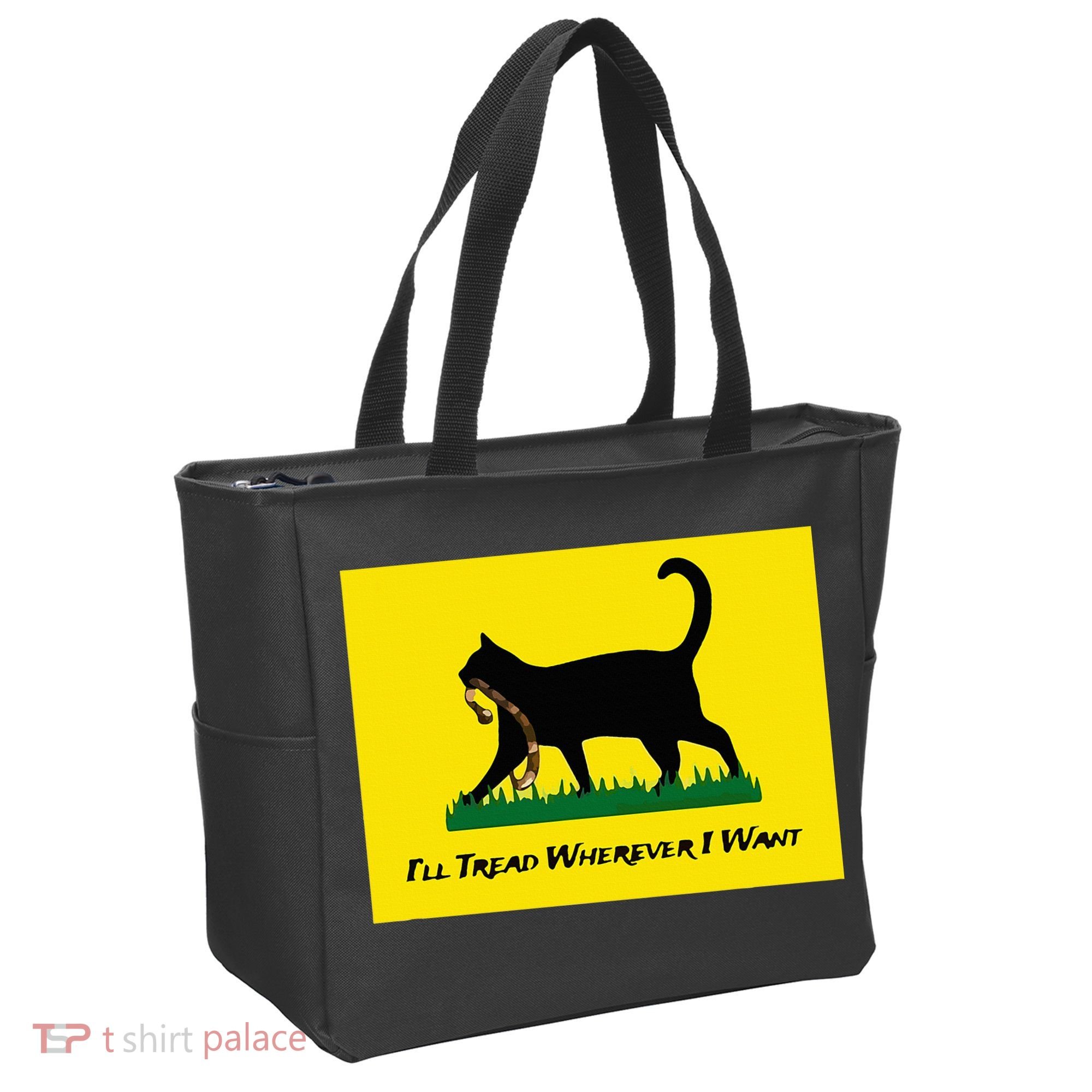 Cat Flag ILl Tread Wherever I Want Tote Bag