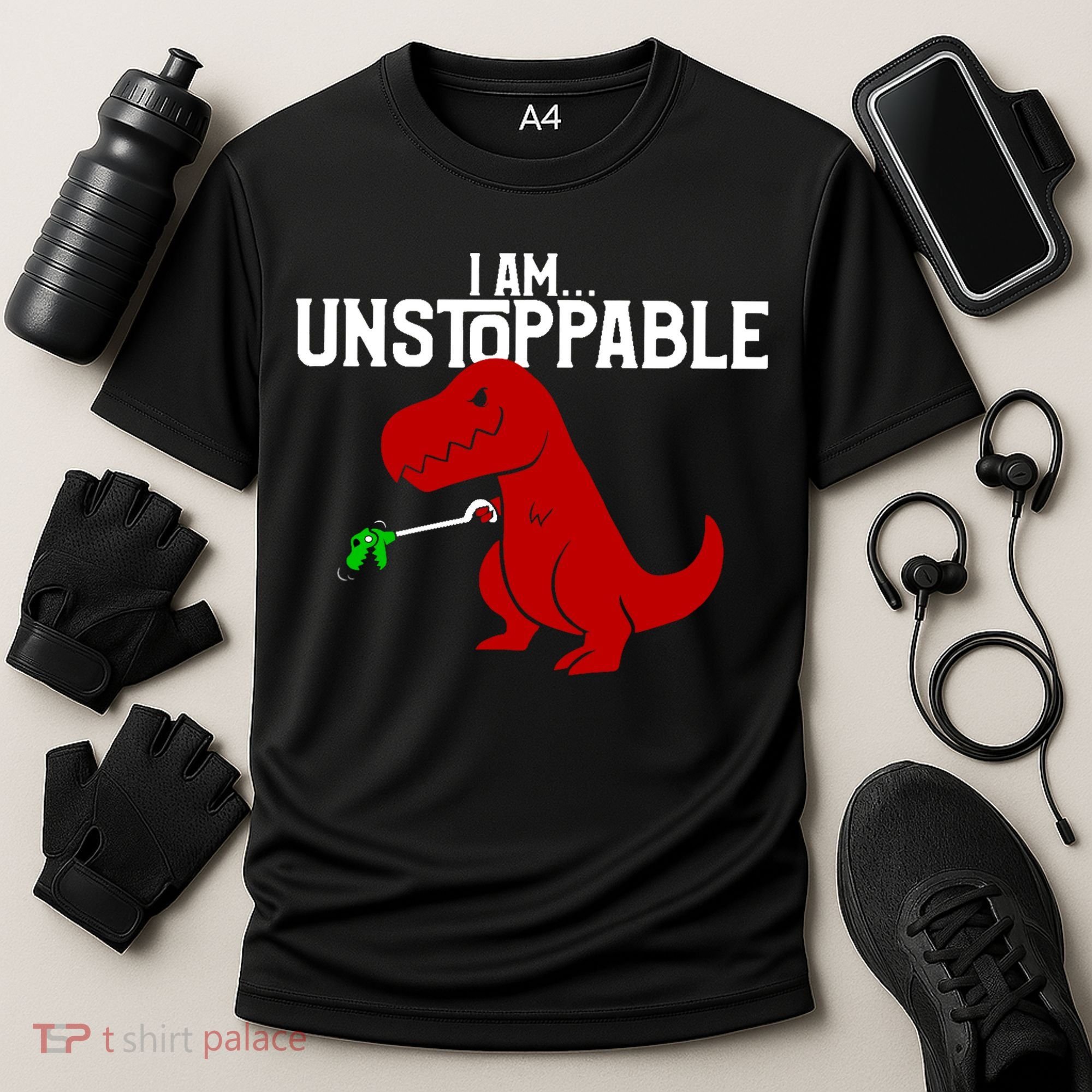 Cute & Funny I Am Unstoppable T-Rex Dinosaur Cooling Performance Crew T-Shirt