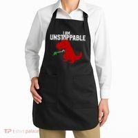 Cute & Funny I Am Unstoppable T-Rex Dinosaur Apron thumb 2