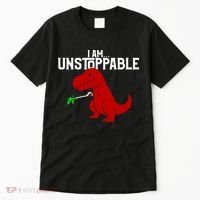 Cute & Funny I Am Unstoppable T-Rex Dinosaur Tall T-Shirt thumb 0