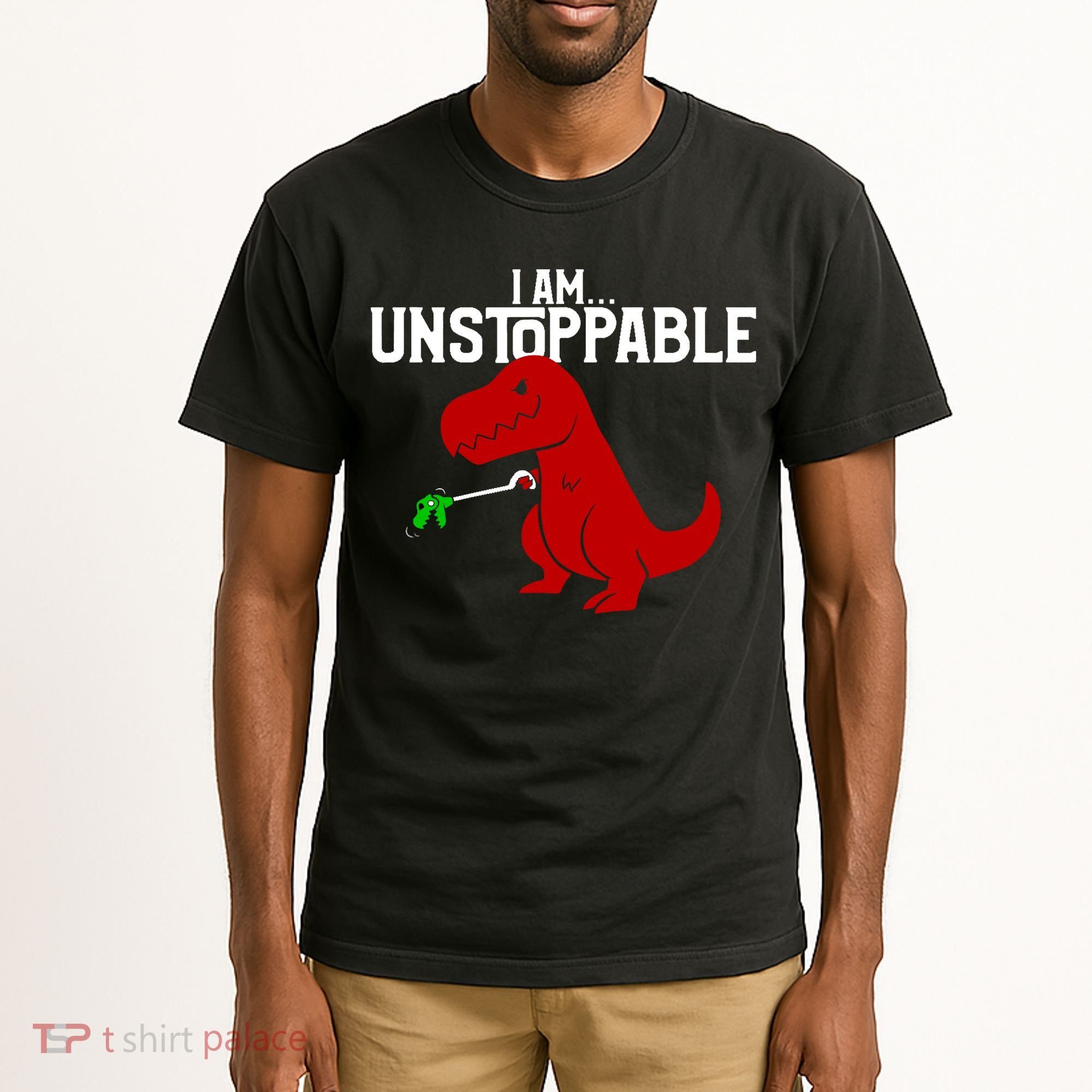 Cute & Funny I Am Unstoppable T-Rex Dinosaur Tall T-Shirt
