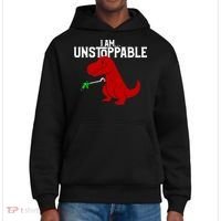 Cute & Funny I Am Unstoppable T-Rex Dinosaur District V.I.T. Heavyweight Hoodie thumb 0
