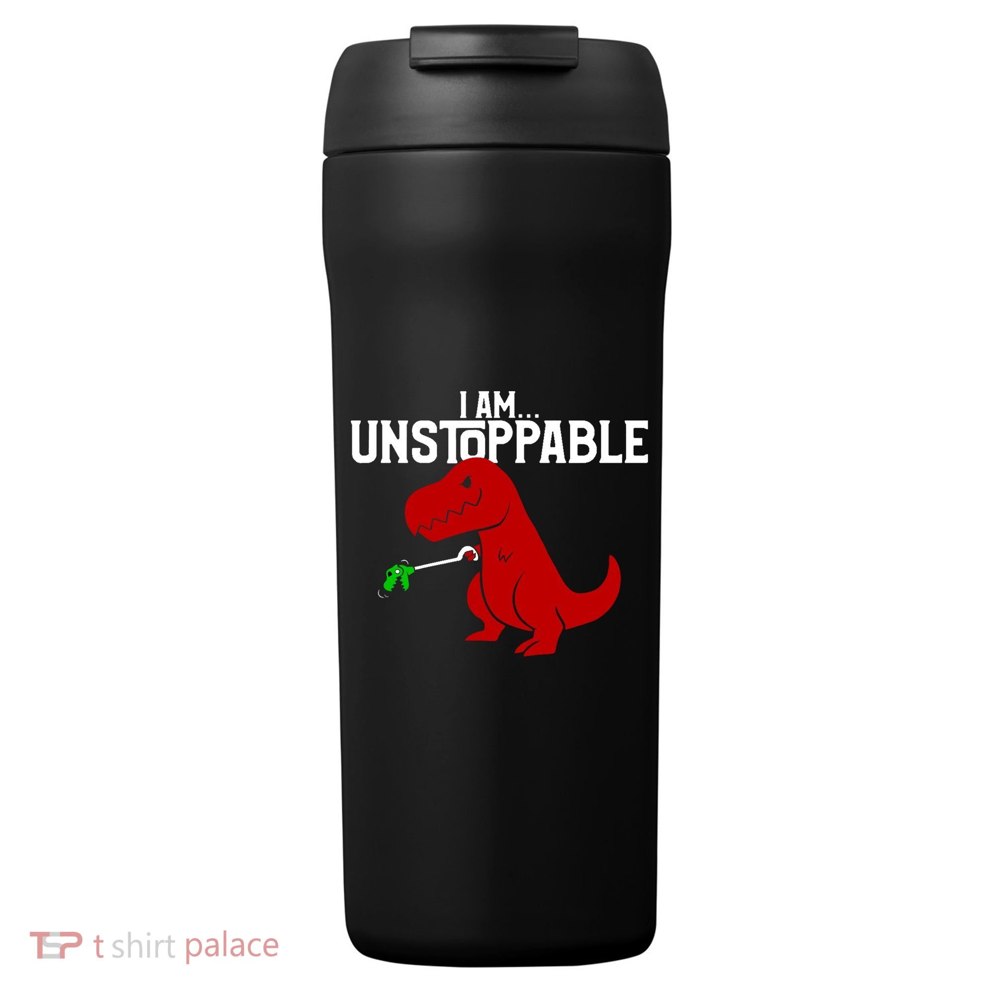 Cute & Funny I Am Unstoppable T-Rex Dinosaur 24oz Duet Stainless Steel Tumbler