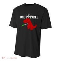 Cute & Funny I Am Unstoppable T-Rex Dinosaur Youth Performance Sprint T-Shirt thumb 0