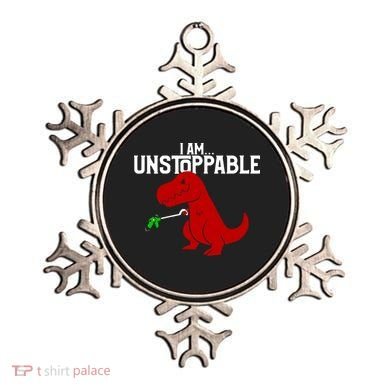 Cute & Funny I Am Unstoppable T-Rex Dinosaur Ornament