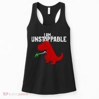 Cute & Funny I Am Unstoppable T-Rex Dinosaur Women's Tank Top thumb 0