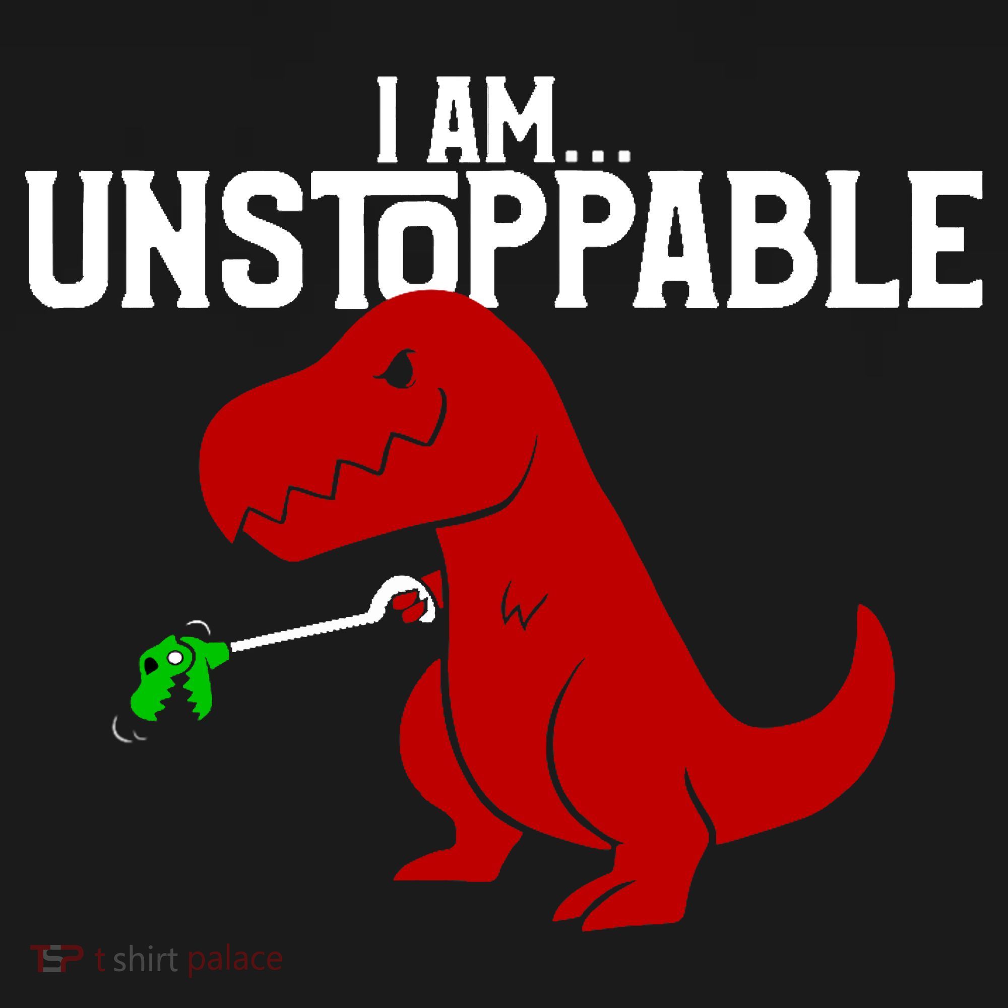 Cute & Funny I Am Unstoppable T-Rex Dinosaur Tie-Dye Long Sleeve Shirt