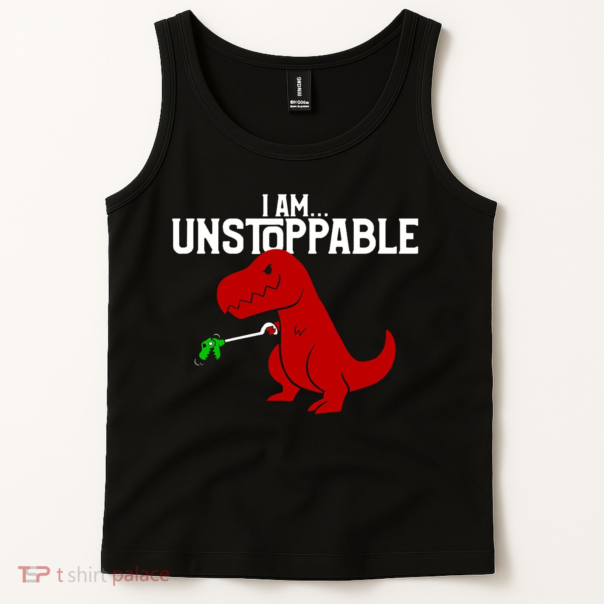 Cute & Funny I Am Unstoppable T-Rex Dinosaur Tank Top