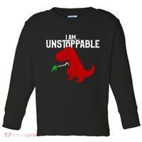Cute & Funny I Am Unstoppable T-Rex Dinosaur Toddler Long Sleeve Shirt thumb 0